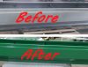 before after powder coating castleblast