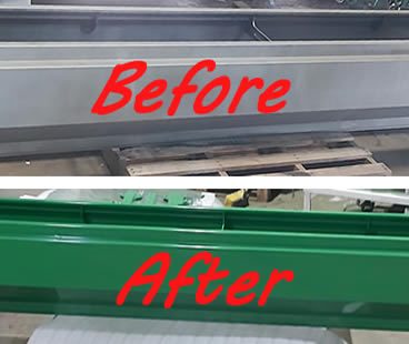 powder coating before after